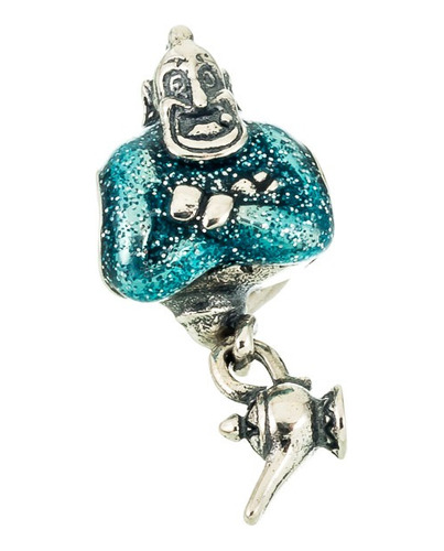 Charms Plata 925 Lampara De Aladin Con Genio