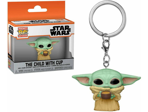 Llavero Funko Pop! Star Wars - Baby Yoda Taza - Mandalorian