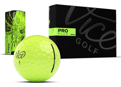 Pelotas De Golf Vice Pro Plus Neon Lime