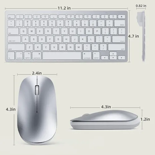 Teclado Y Ratón Bluetooth Para Mac, Combinación De Teclado Y