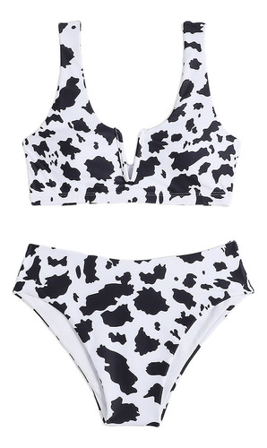 Bañador T Para Mujer, Traje De Baño Con Estampado De Vacas D