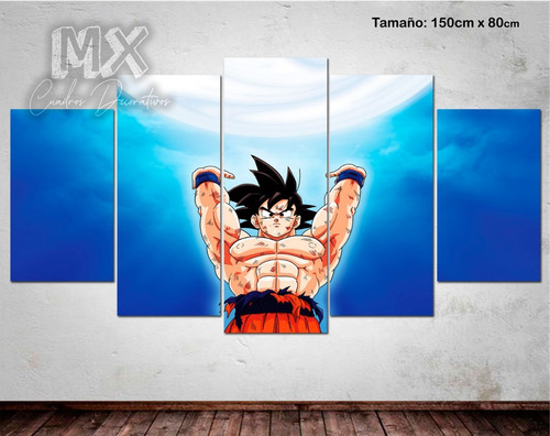 Cuadros Decorativos Goku Dragon Ball Canvas Textura | Meses sin intereses Cuadros Decorativos Goku Dragon Ball Canvas Textura | Meses sin intereses