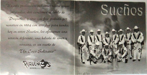 Banda Pequeños Musical - Sueños Cd (Usado)