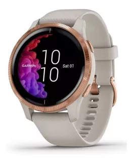 Garmin Venu Gps Smartwatch 43mm Color Oro Rosa/ Arena Claro