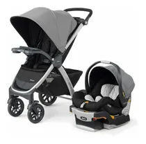 Comprar Carriola de paseo travel system Chicco Bravo Trío travel system camden con chasis color plateado