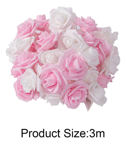 Luz De Cadena De Rosas Led, Luces De Flores Artificiales,