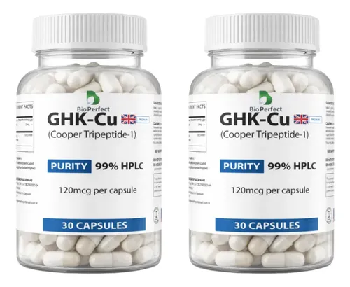 2 Ghk-cu Peptídeo De Cobre Antienvelhecimento 30 Caps