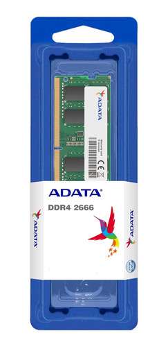 Imagem 2 de 2 de Memória Ram Notebook 4gb Ddr4 2666mhz Adata Ad4s26664g19-sgn