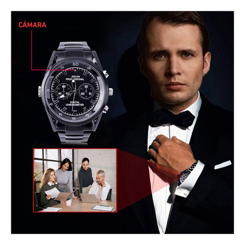 Cámara Reloj Espía Oculta 32gb Visión Nocturna 1080p T11