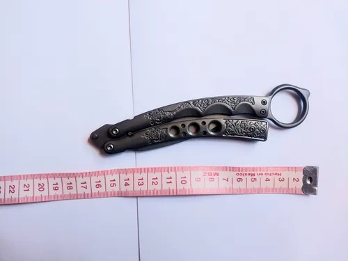 Navaja Mariposa Karambit Con Filo Para Camping Escalada Daga