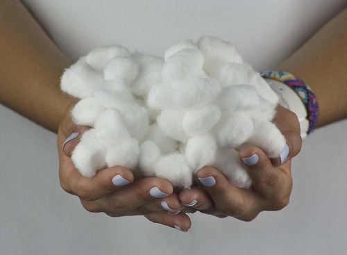 Decorrack 100 Bolas De Algodón, 100% Algodón Puro Para El Es