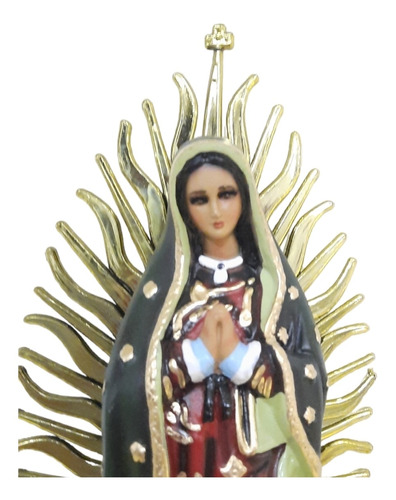 Virgen De Guadalupe De 50 Cm Resplandor Plástico Econ