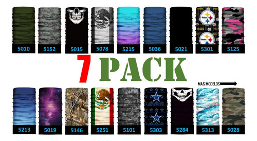 7pack Bandanas Envió Gratis Protección Sol Rzr Canam Moto