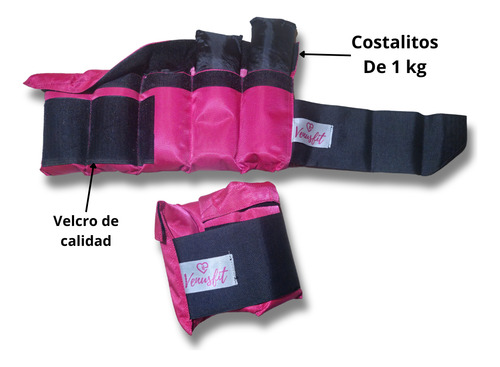 Polainas De 10 Kg Ajustables Rosa Fiusha