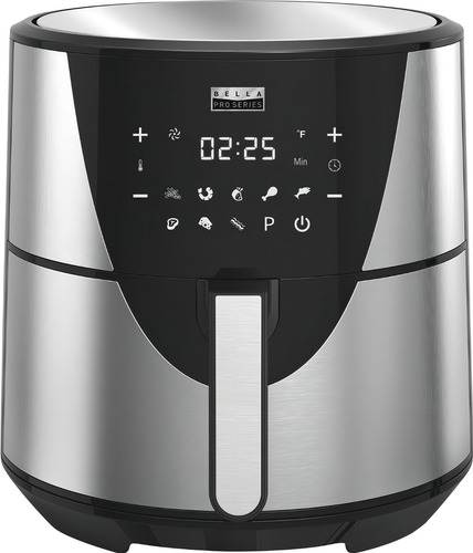 Bella Pro Series - 8-qt. Digital Air Fryer - Stainless Steel