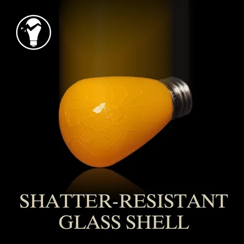 Luxsent Sign S14 Bulbo Decorativo Led, Color Amarillo, A De