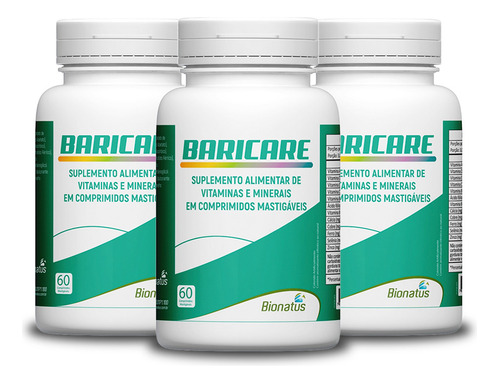 3x Baricare Bionatus Vitamina Bariatrica 60caps