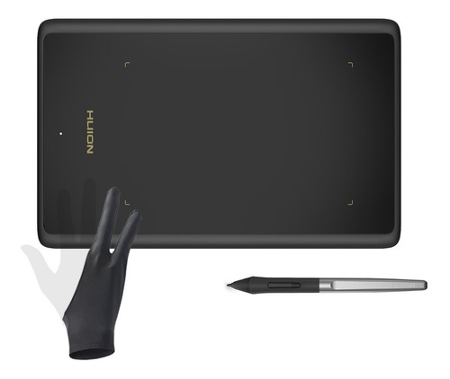 Tableta Gráfica Huion H420x + Guante + Lápiz Libre Batería