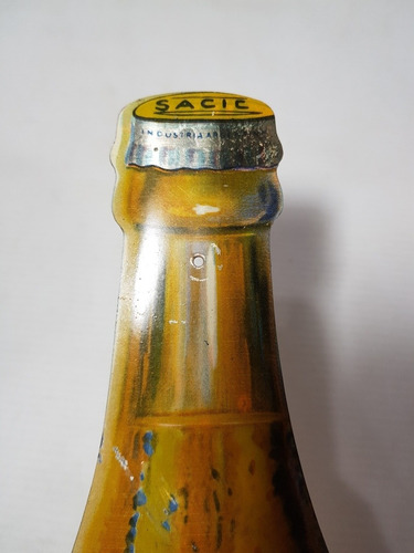 Imagen 9 de 9 de Antiguo Cartel Litografiado Jugos Sacic + Botella Mag 57247