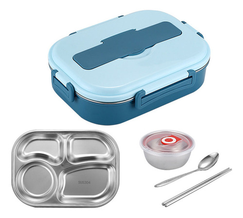 . Fiambrera Bento Portátil A Prueba De Fugas Con 4