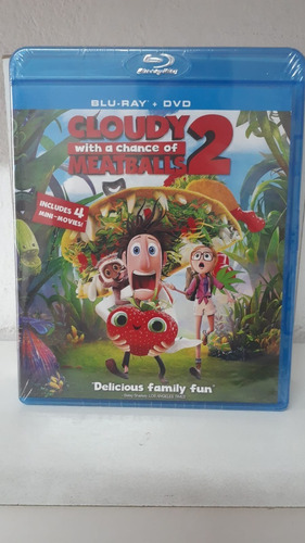 Blu-ray + Dvd -- Cloudy With A Chance Of Meatballs 2