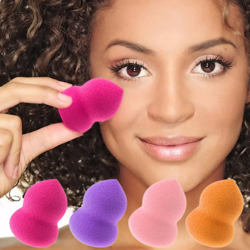 4 Esponjas Aplicadoras Maquillaje Tipo Beauty Blender M3050