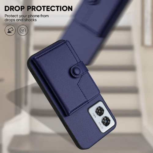 Compatible Funda Rfid Con Bolsa De Tarjetas For Motorola Edge 50 Pro P