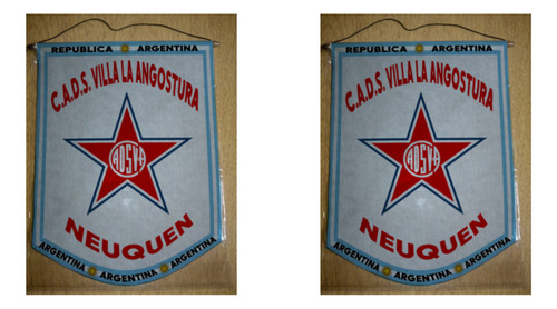 Banderin Mediano 27cm Club Villa La Angostura Neuquen