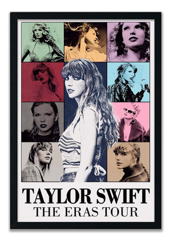 Cuadro Taylor Swift The Eras Tour Marco Madera Vidrio Poster