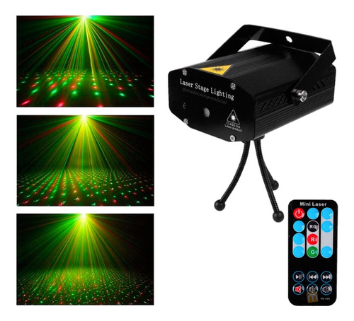 Mini Laser Luces Stage Lighting Proyector Holográfico