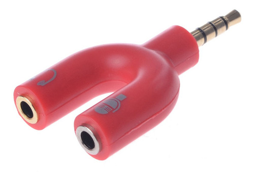 Adaptador Divisor Estereo Auxiliar 3.5mm Audifonos Microfono