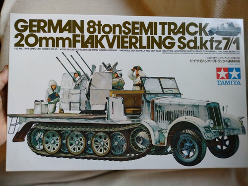 Kit Tamiya 1/35 8 Ton Semitrack With Flack Wierling