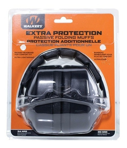 Imagen 4 de 5 de Protector Auditivo Walkers Extra Proteccion 34 Db Black Tiro