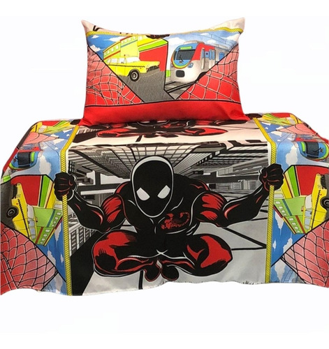 Colcha Oxford Solteiro Infantil Personagens Homem Aranha 2pç