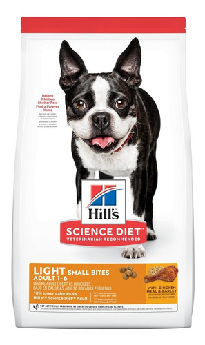 Alimento Para Perro C Adult Light Sb Hill's Adultos Todas La