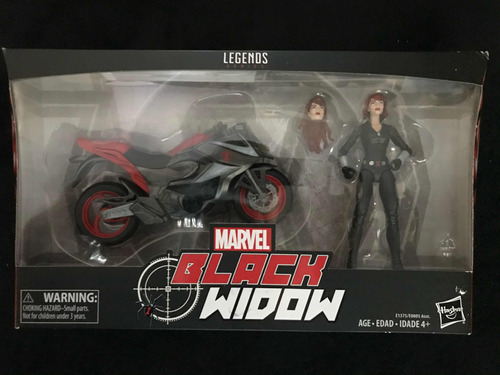 Viúva Negra Moto Marvel Legends Pack Black Widow