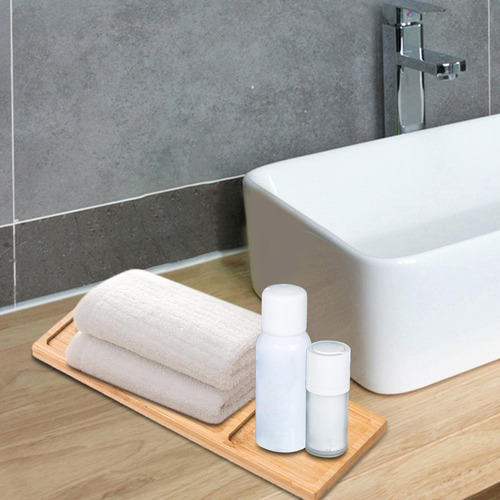 2 Bandejas De Madera Para Baño, Conjunto De 2 Piezas