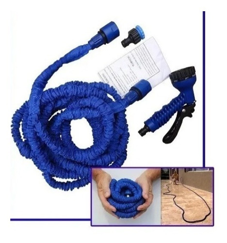 Manguera Agua Expandible Magic Hose Con Pistola 15 Mt Lavado