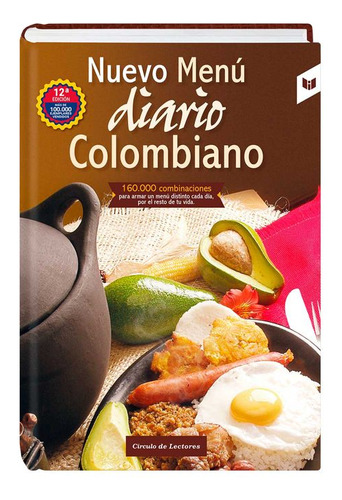 Libro Nuevo Menú Diario Colombiano