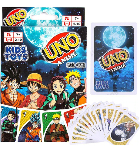 Juego De Cartas Uno Edición Especial De Anime Otaku