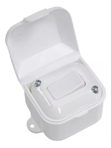 Caja Capsulada Exterior 1 Punto 10amp Taad Blanca O Azul