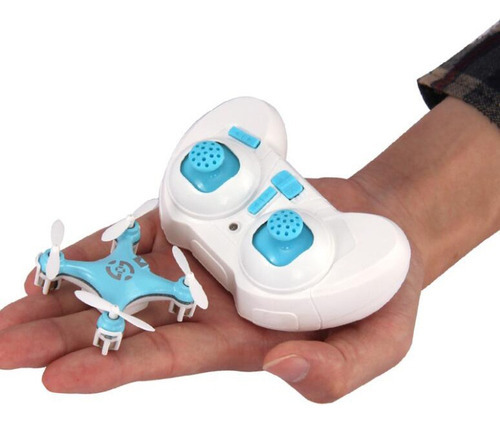 Mini UAV con control remoto modelo de avión 2.4G para niño, color azul