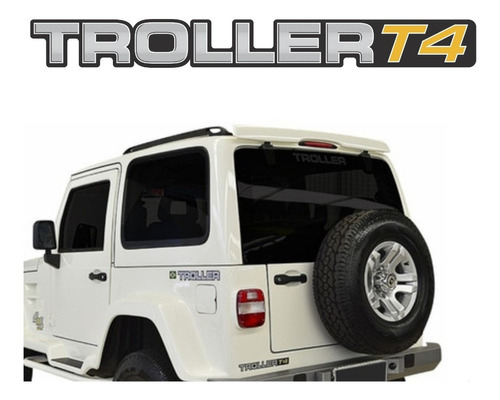 Adesivo Resinado Traseiro Troller T4 2013 31 Cor TROLLER T4 TRASEIRO