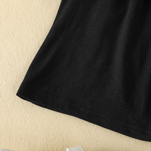 Conjunto Niño Con Estampado Holográfico Estilo Iridiscente Negro 2-3 Años