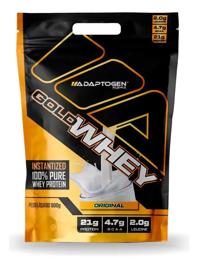 Gold Whey Proteína Concentrado Adaptogen 900 g