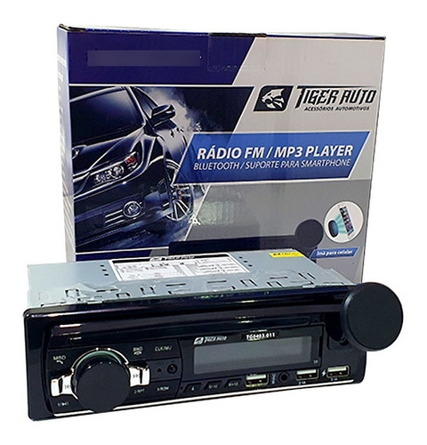 Rádio Mp3 Bluetooth Com Suporte Para Celular 3 Saídas Usb
