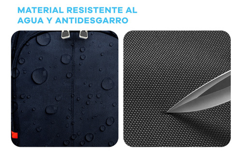 Mochila T-go Ab339 Portanotebook Capacidad Grande 40 Litros Color Azul Diseño de la tela Lisa