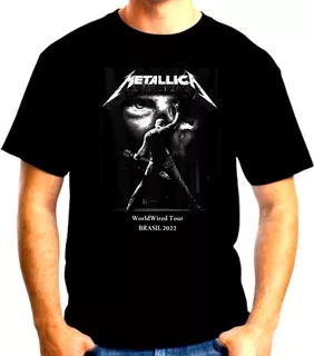 Camiseta Metallica Tour Brasil 2022