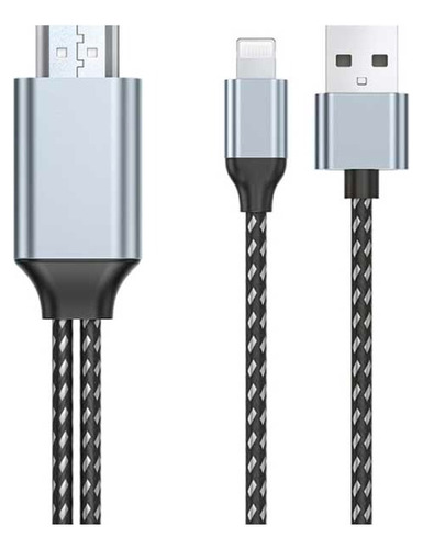 Cable Wiwu X7l Lightning A Hdmi + Usb 2m Gris