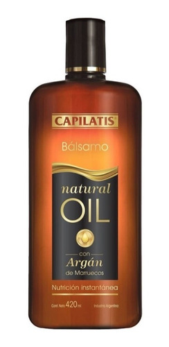 Bálsamo Capilatis Natural Oil Con Argán X 420 Ml